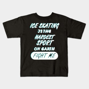 figure skating ice skating ice skates ice sports Kids T-Shirt